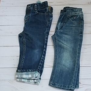 2 pair of Jean's guess an‎ genuine kids  both 18mo